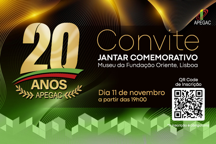 Jantar Comemorativo dos 20 Anos da APEGAC – 11 de novembro